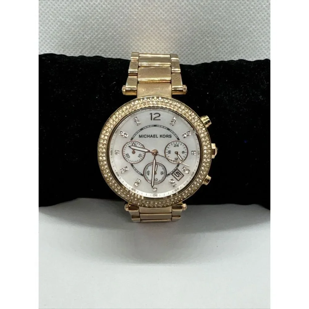 Michael Kors Parker MK5491 Women's Gold Stainless Steel Analog Dial Watch JNA449